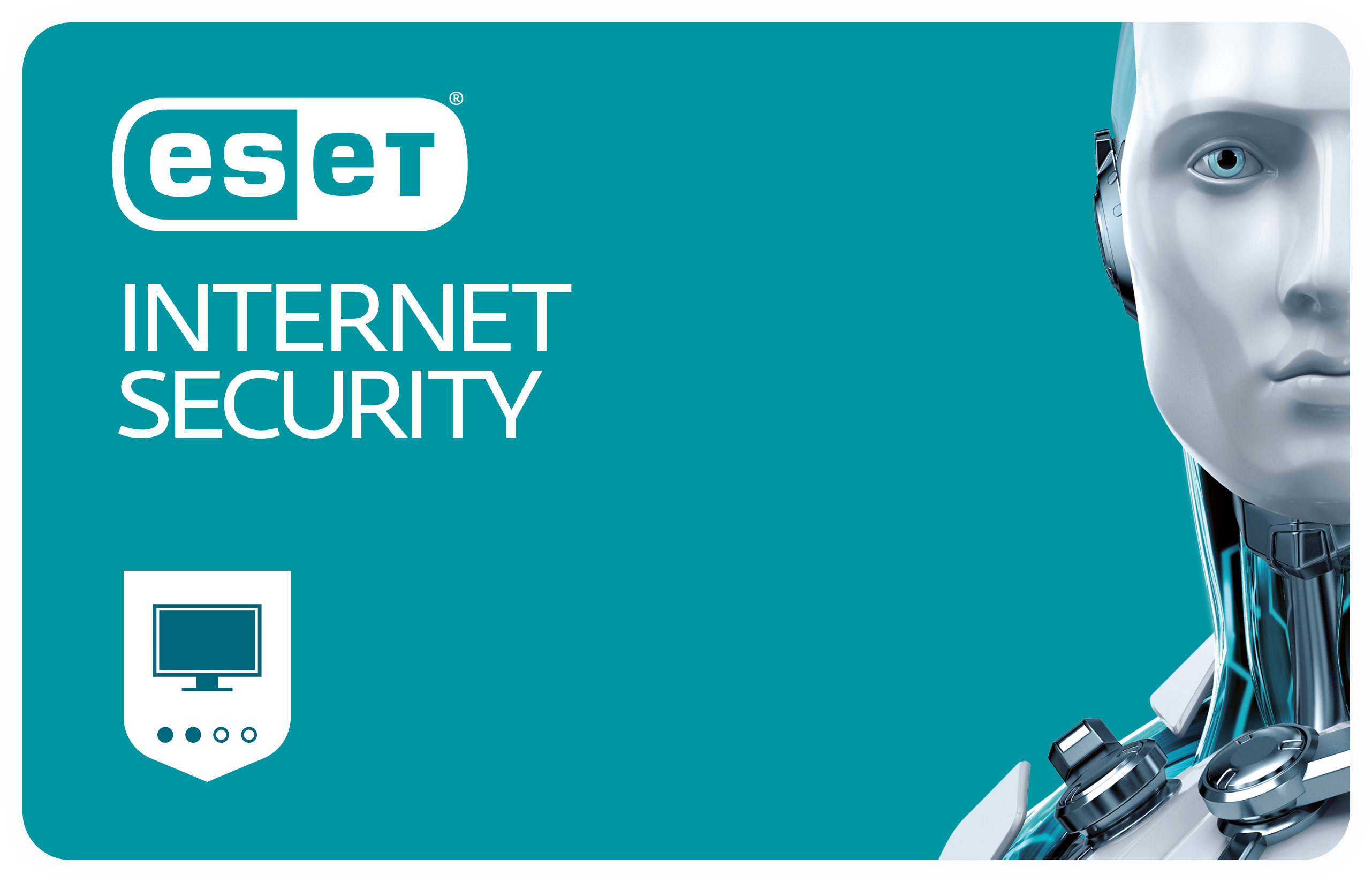 ESET Internet Security, базова на 12 місяців або поновлення на 20 місяців для захисту 2 об'єктів